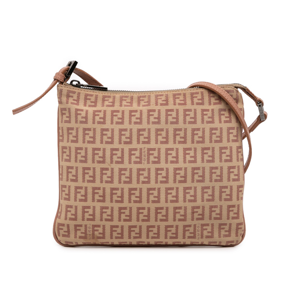 Pre-Loved Fendi Zucchino Canvas Crossbody - Picture 1 of 8